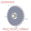 Picture of Module 0.2 M0.2 10/33 Teeth Plastic Double Tooth Gear, Sliding Fit 1.0mm Shaft