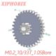 Picture of Module 0.2 M0.2 10/33 Teeth Plastic Double Tooth Gear, Sliding Fit 1.0mm Shaft