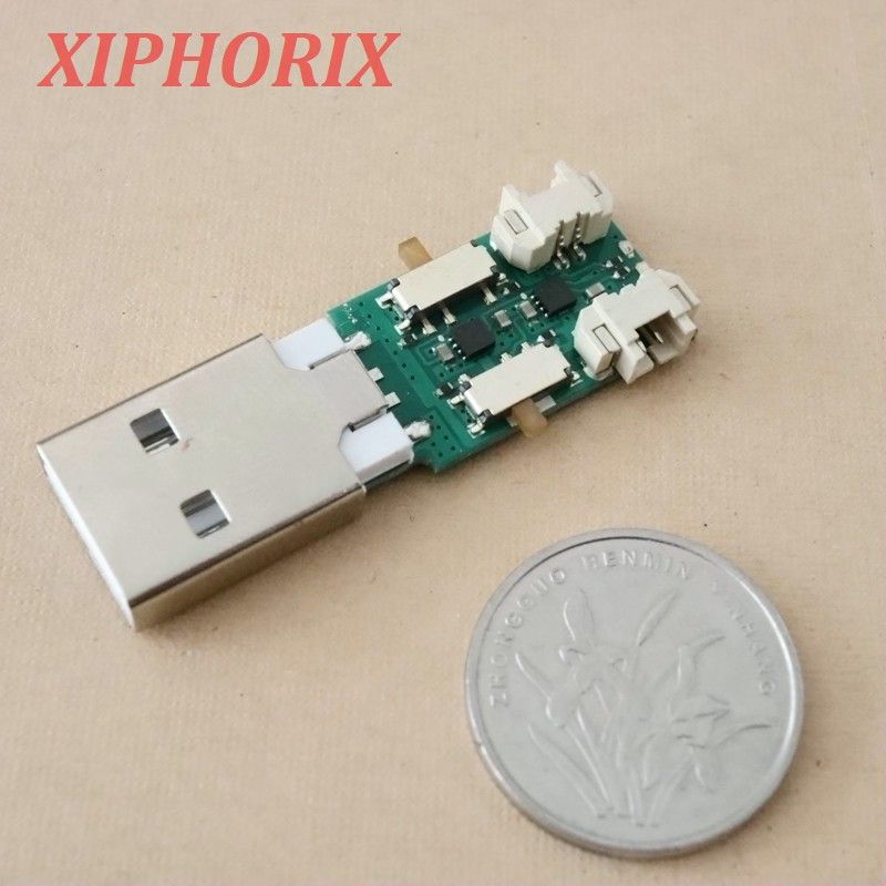 图片 1S 3.7V锂电用 两路USB小容量锂电池充电器 50/100mA充电电流可选
